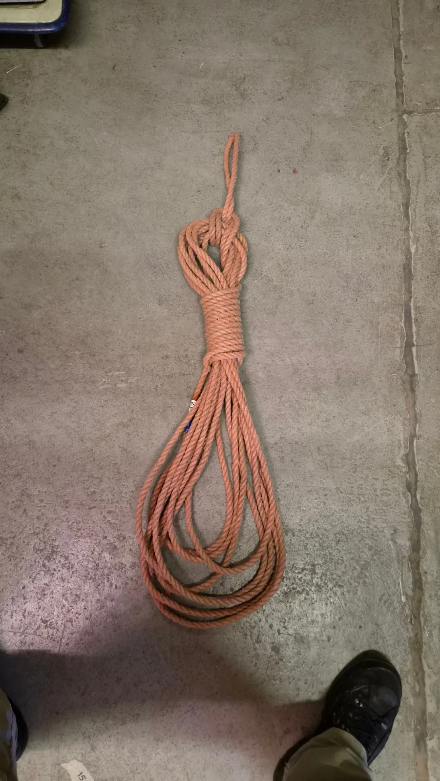 Hanfseil rot 20m