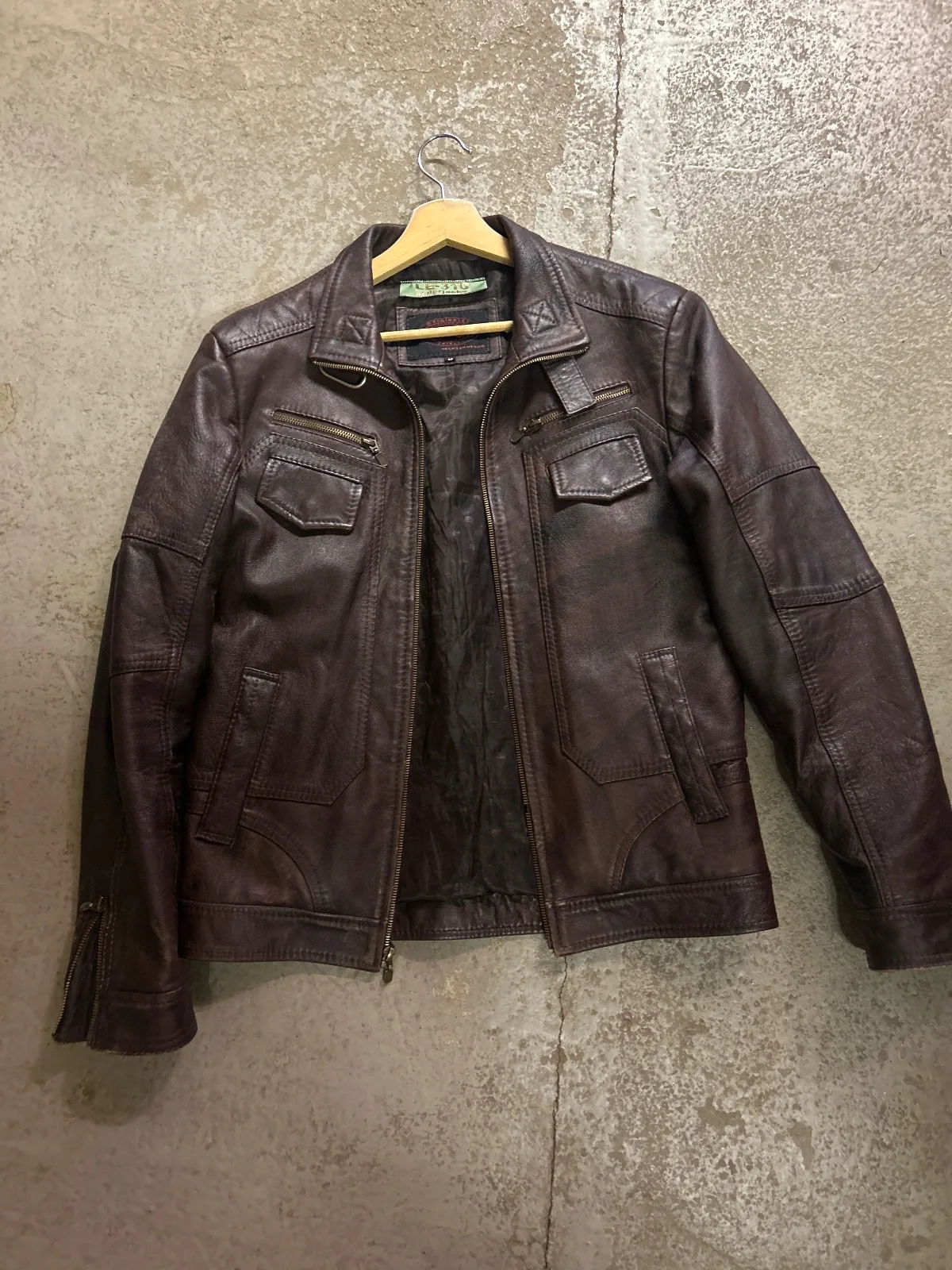 Lederjacke 